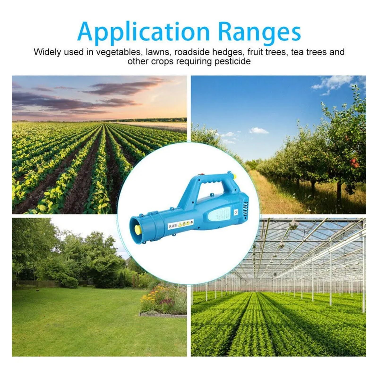 Amazon.co.jp: 噴霧器 12V ハンドヘルド電動ガーデン噴霧器、ブロワー